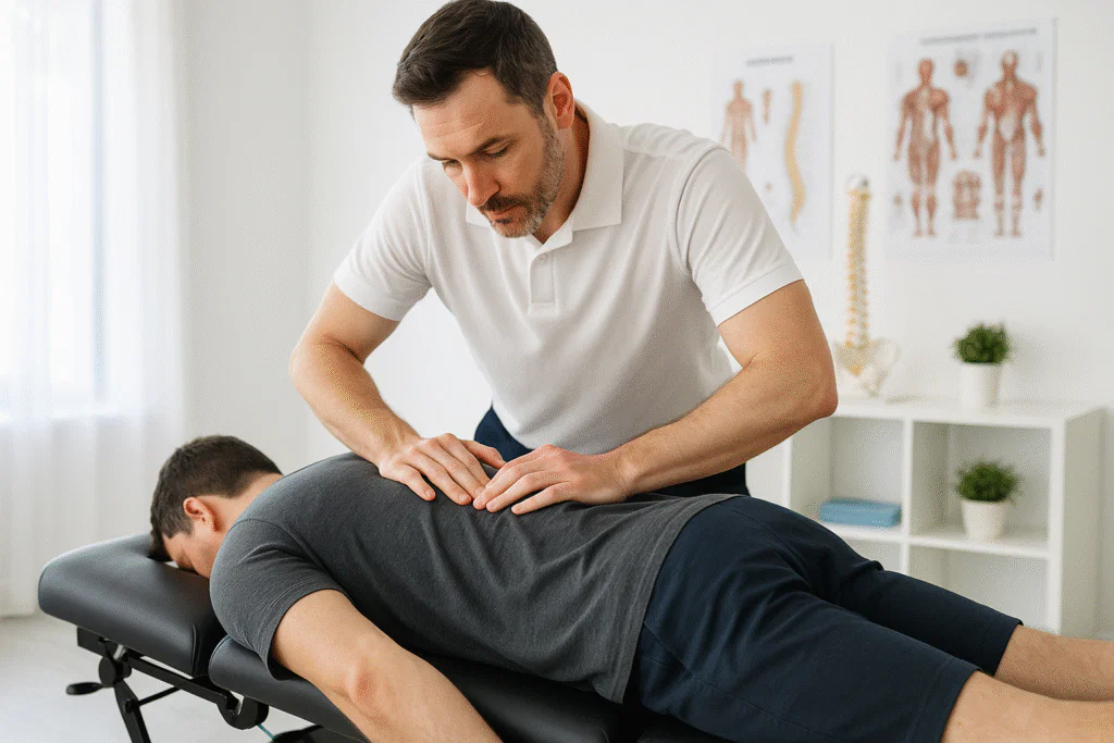 Close up of therapy hands